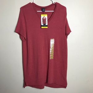 Adrianna papell women’s tunic‎ top Sz M red sand